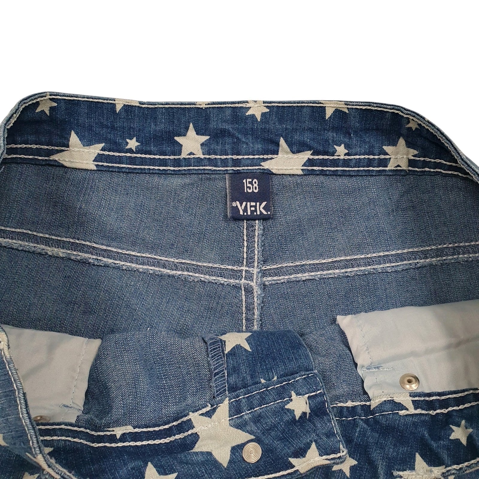 Womens Blue Y.F.K   Shorts