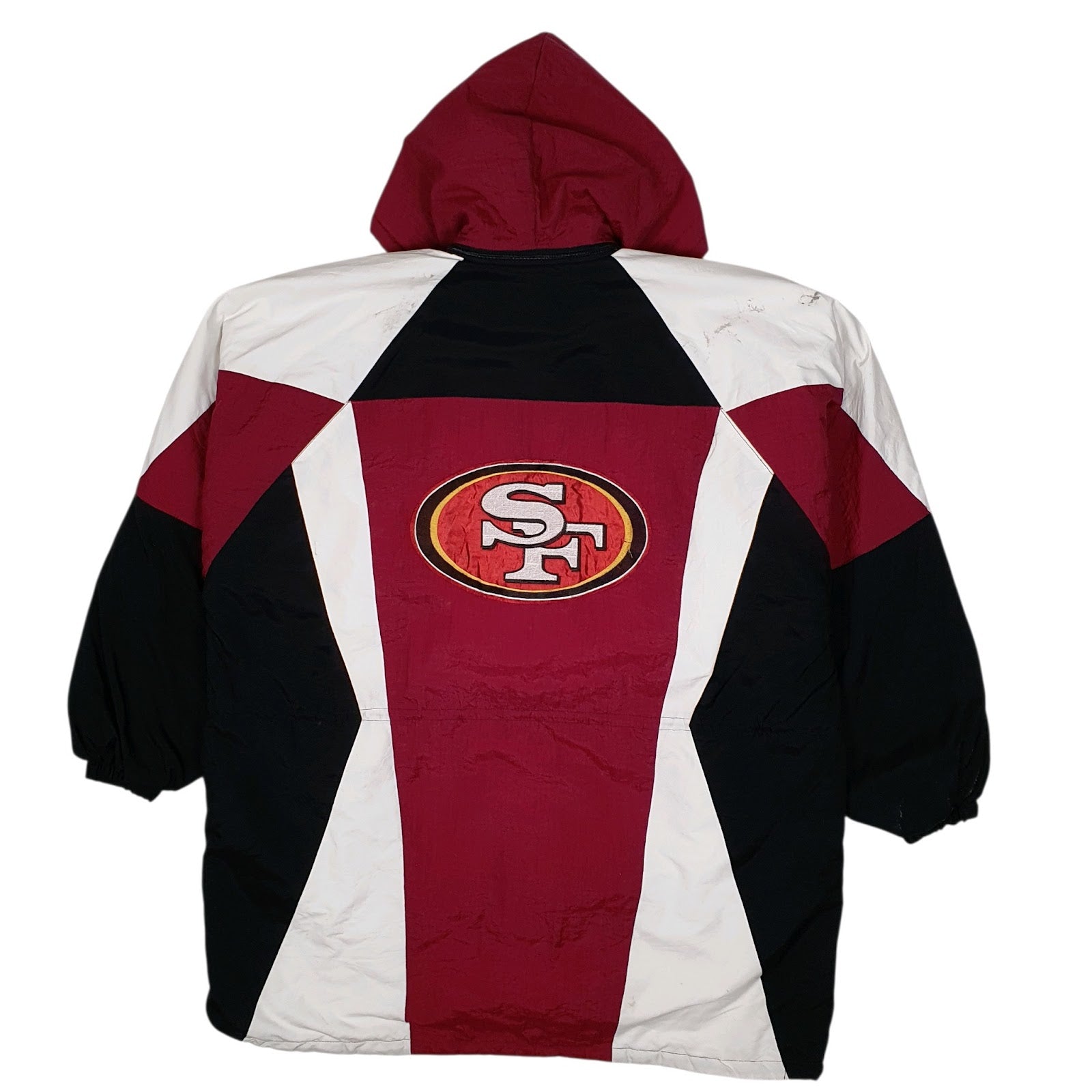Mens Black NFL San Francisco 49ers Windbreaker  Coat