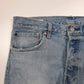 Mens White Levis Tapered  Jeans