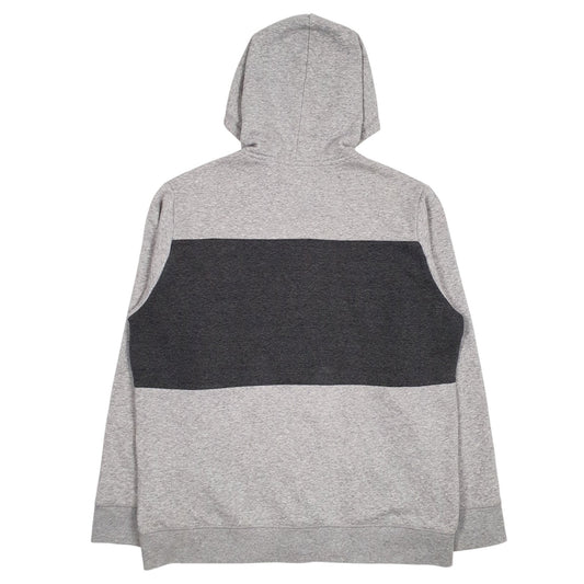 Mens Grey Reebok Spellout Hoodie Jumper
