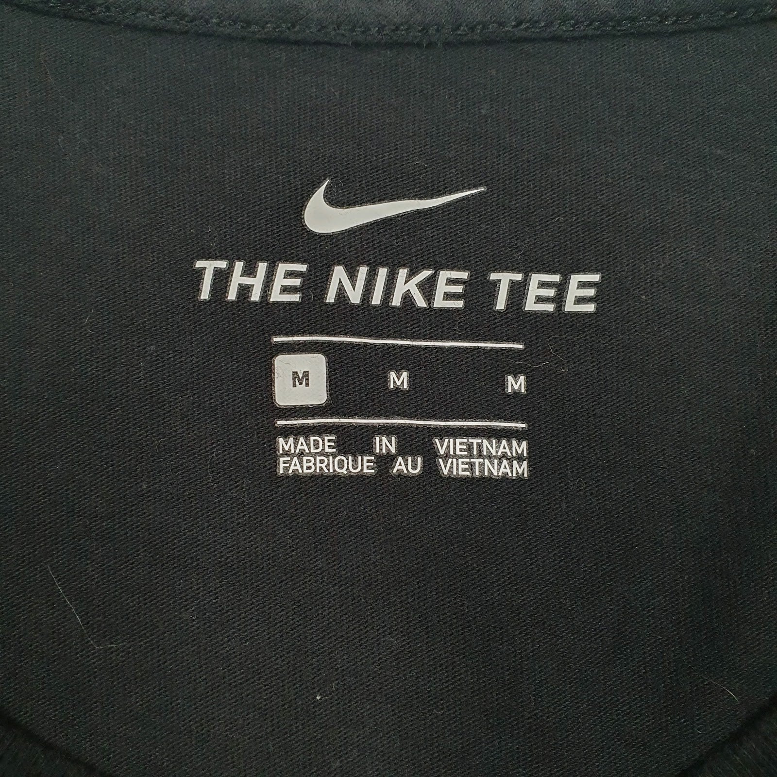 Mens Black Nike Spellout  T Shirt