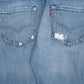 Mens Blue Levis Distressed  Jeans