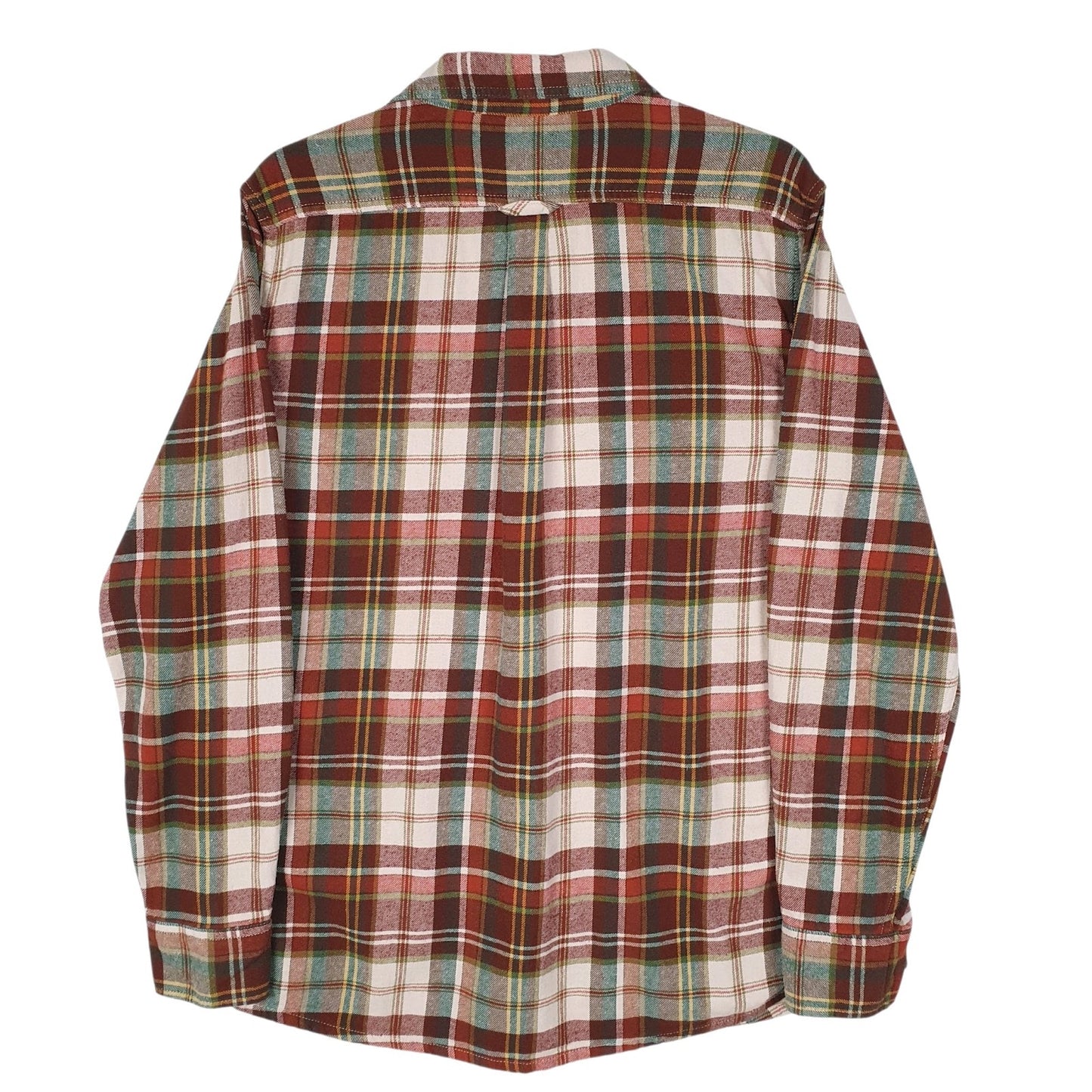 Mens Red Eddie Bauer Flannel  Shirt