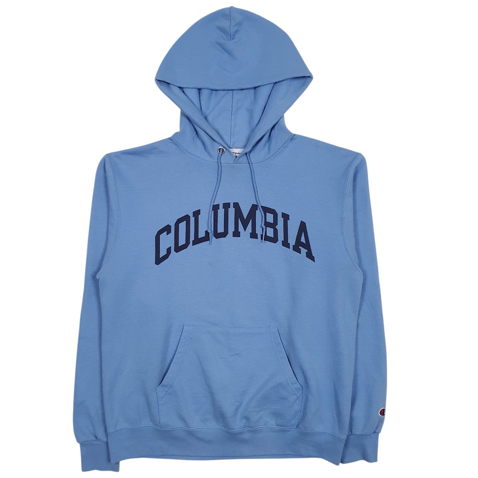 Mens Blue Champion Columbia Hoodie Jumper