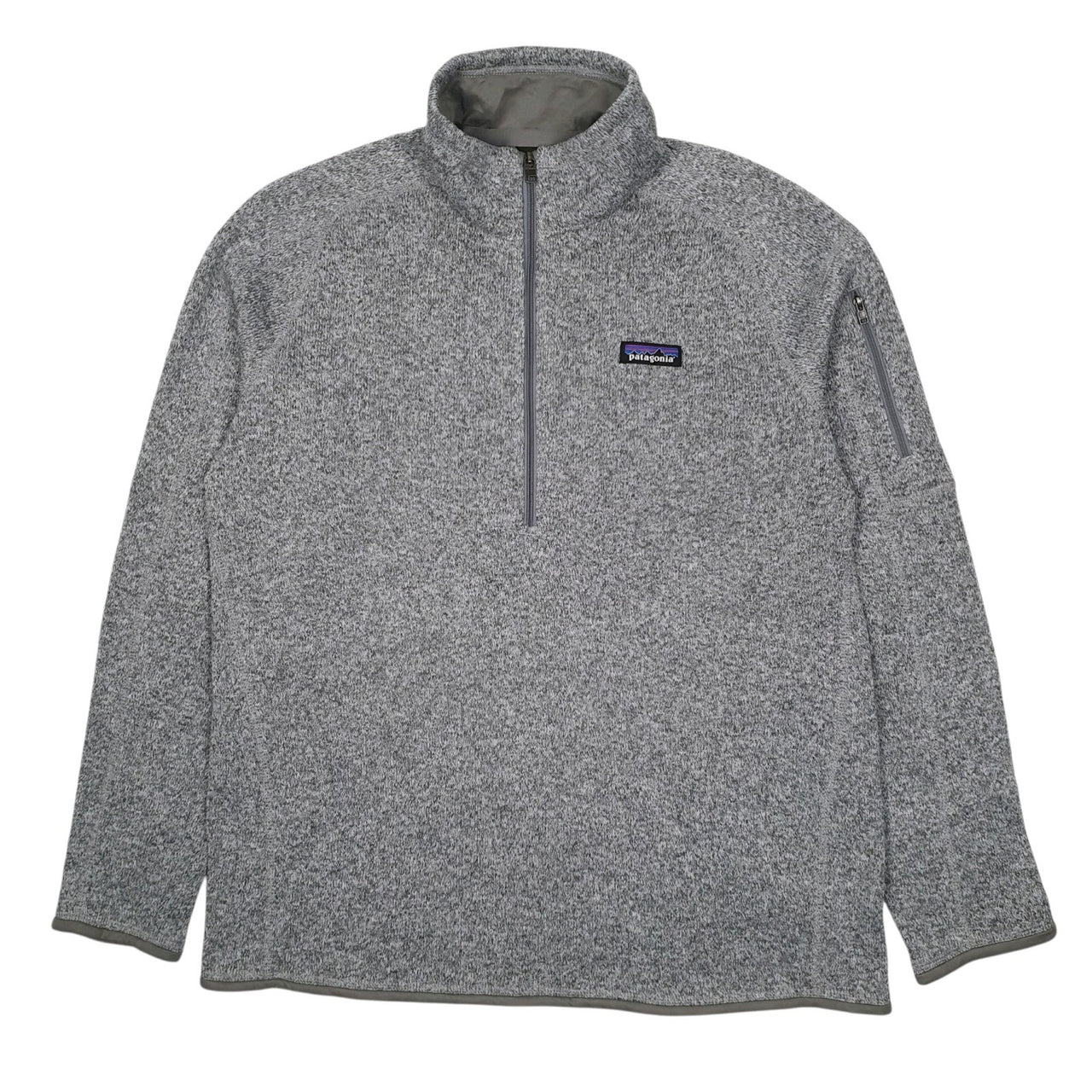 Womens Grey Patagonia Better Sweater Quarter Zip Jumper