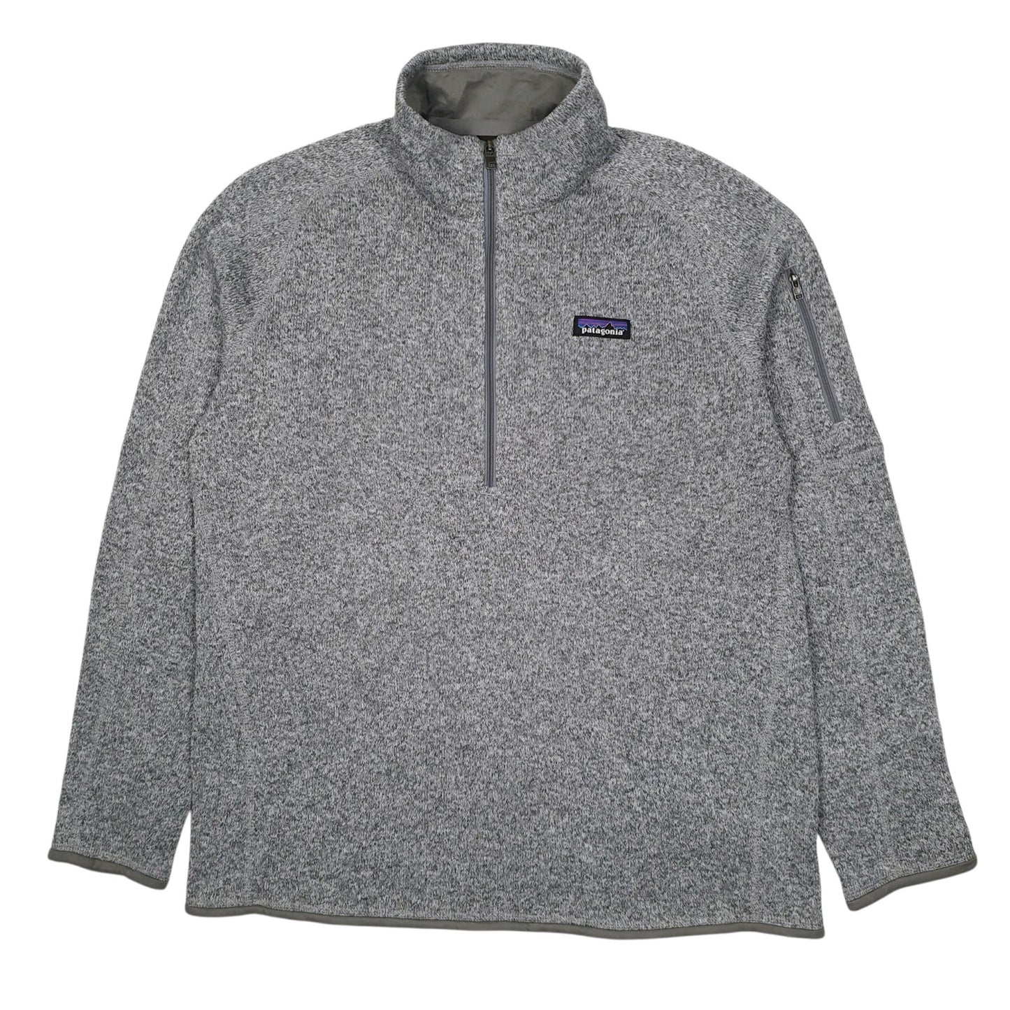 Womens Grey Patagonia Better Sweater Quarter Zip Jumper