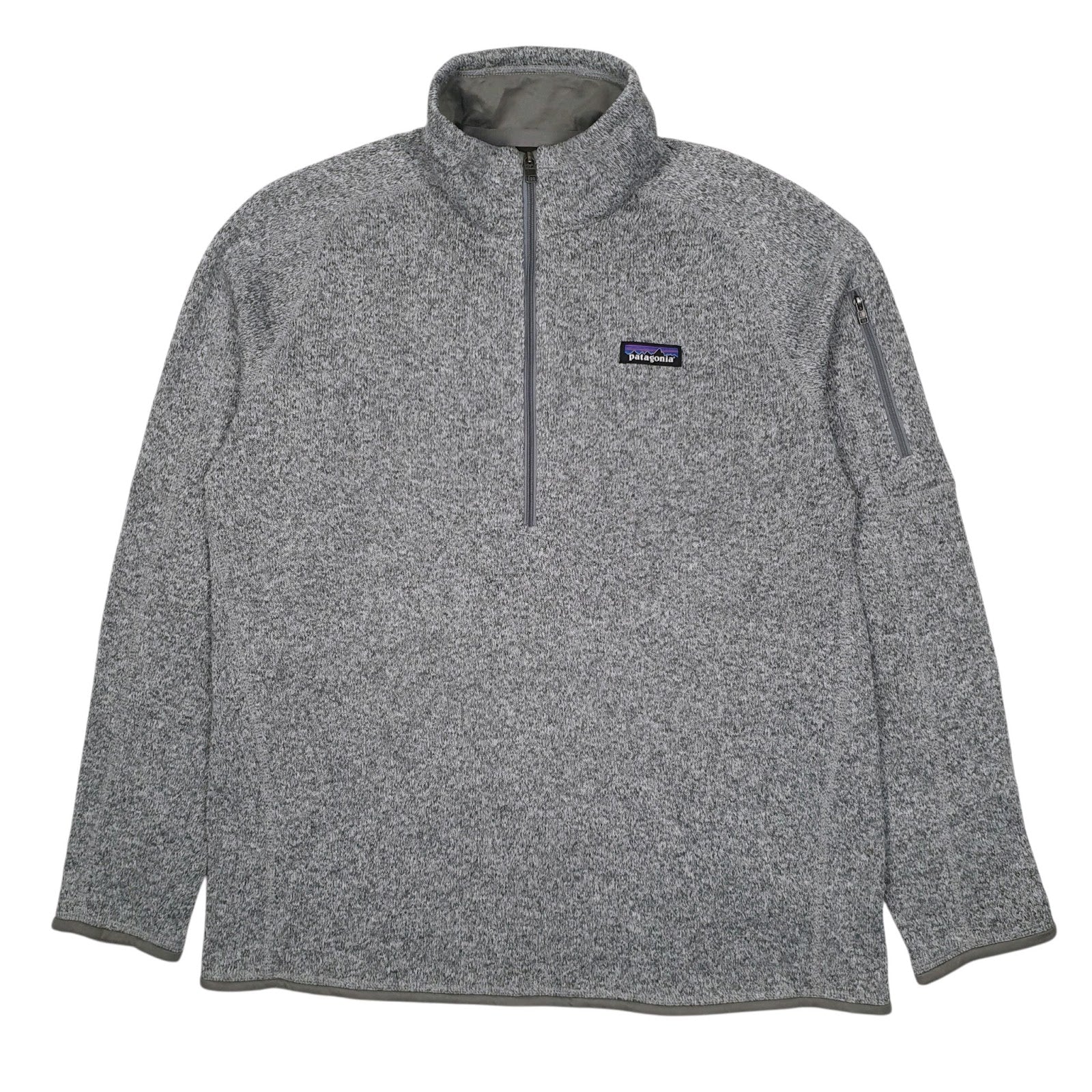 Womens Grey Patagonia Better Sweater Quarter Zip Jumper