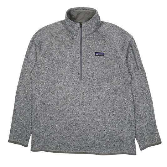 Womens Grey Patagonia Better Sweater Quarter Zip Jumper