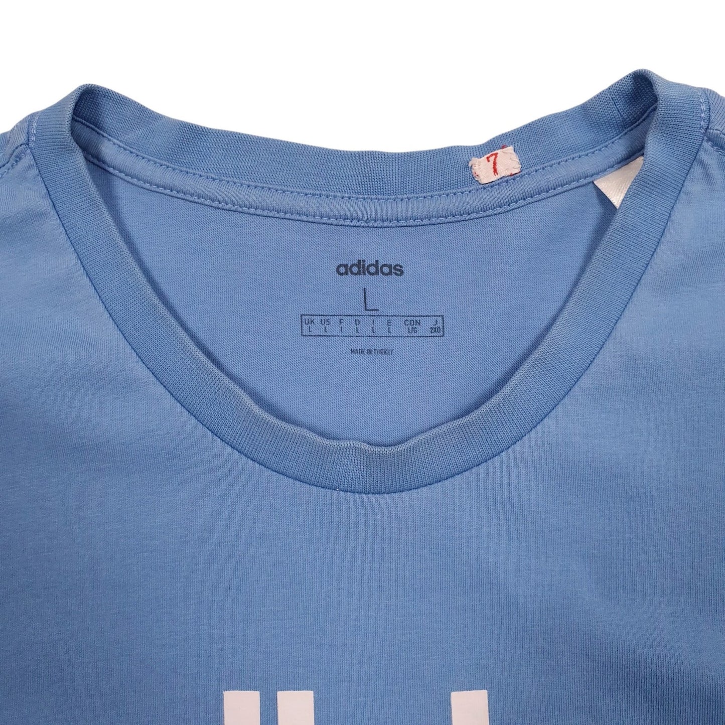 Mens Blue Adidas   T Shirt