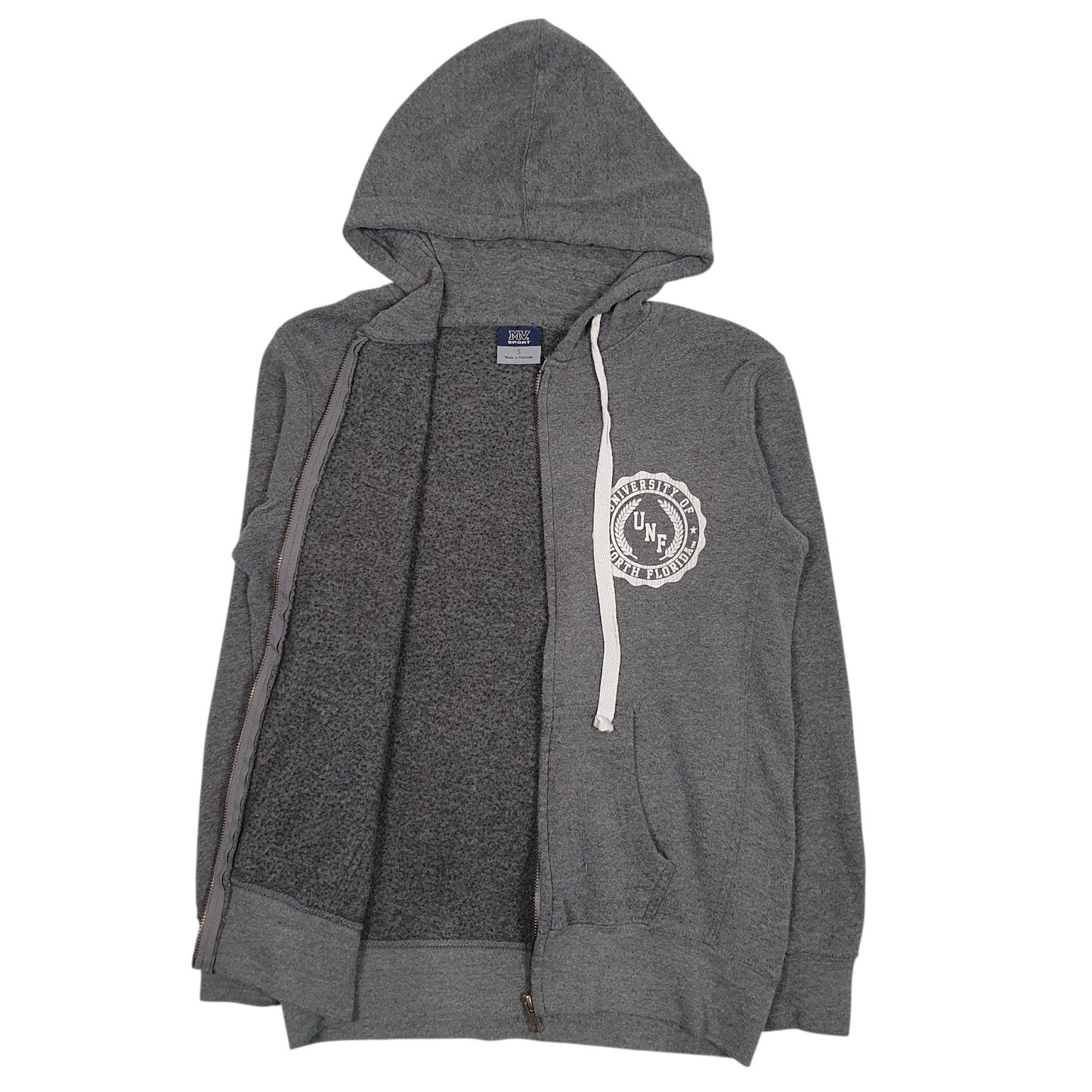 Womens Grey MV Sport University Of North Florida Full Zip Jumper