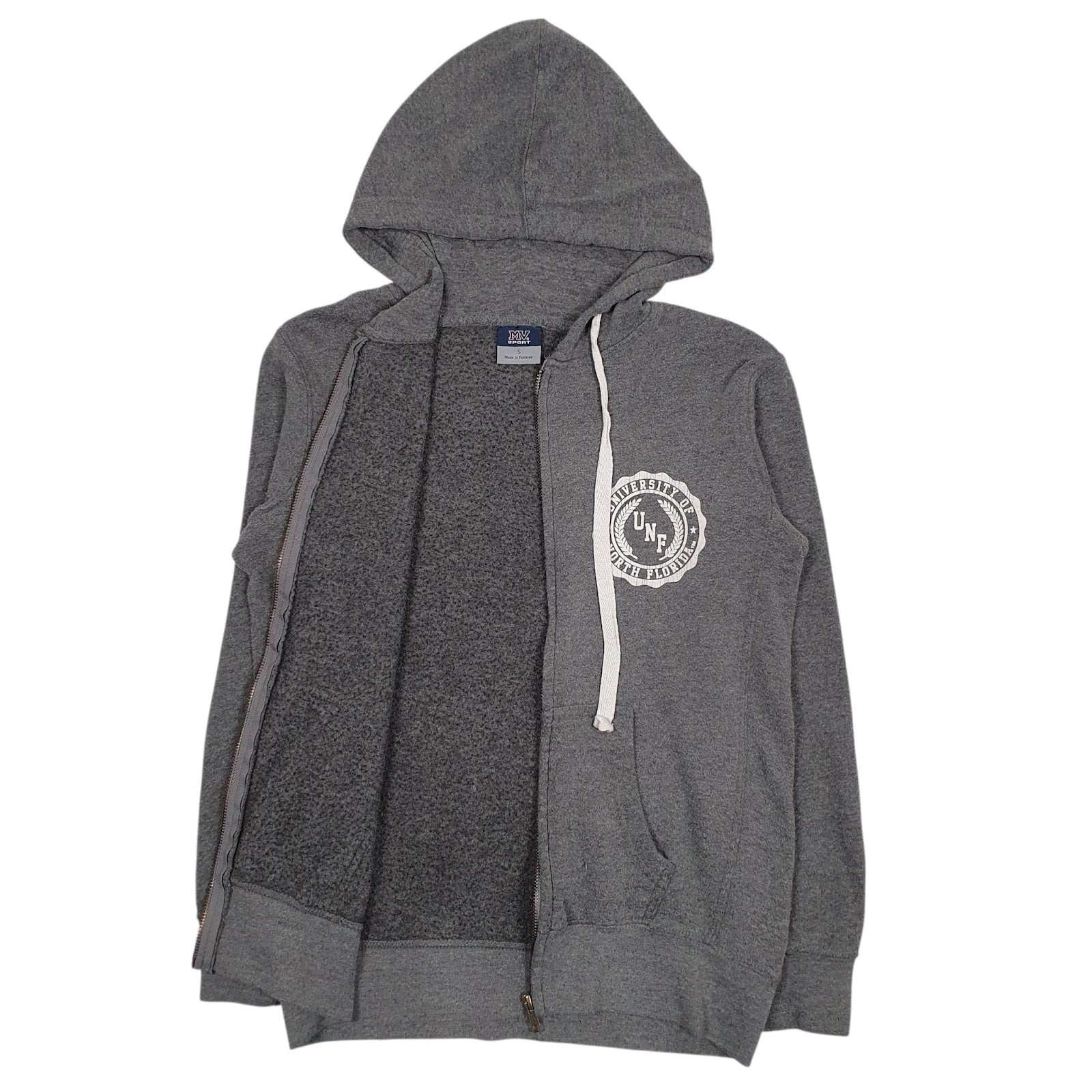 Womens Grey MV Sport University Of North Florida Full Zip Jumper