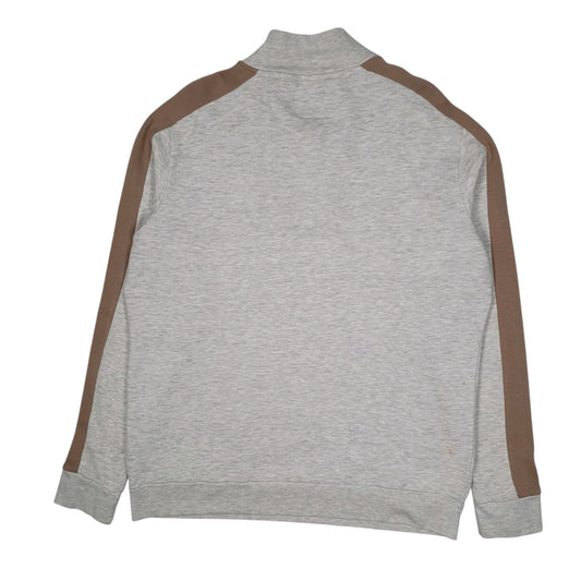 Mens Grey Champion  Quarter Zip Jumper
