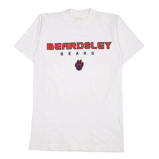 Mens White Neff Jersey Beardsley Bears Short Sleeve T Shirt