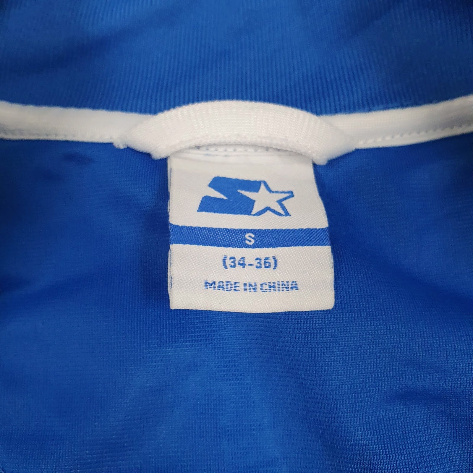 Mens Blue Starter  Full Zip Jumper