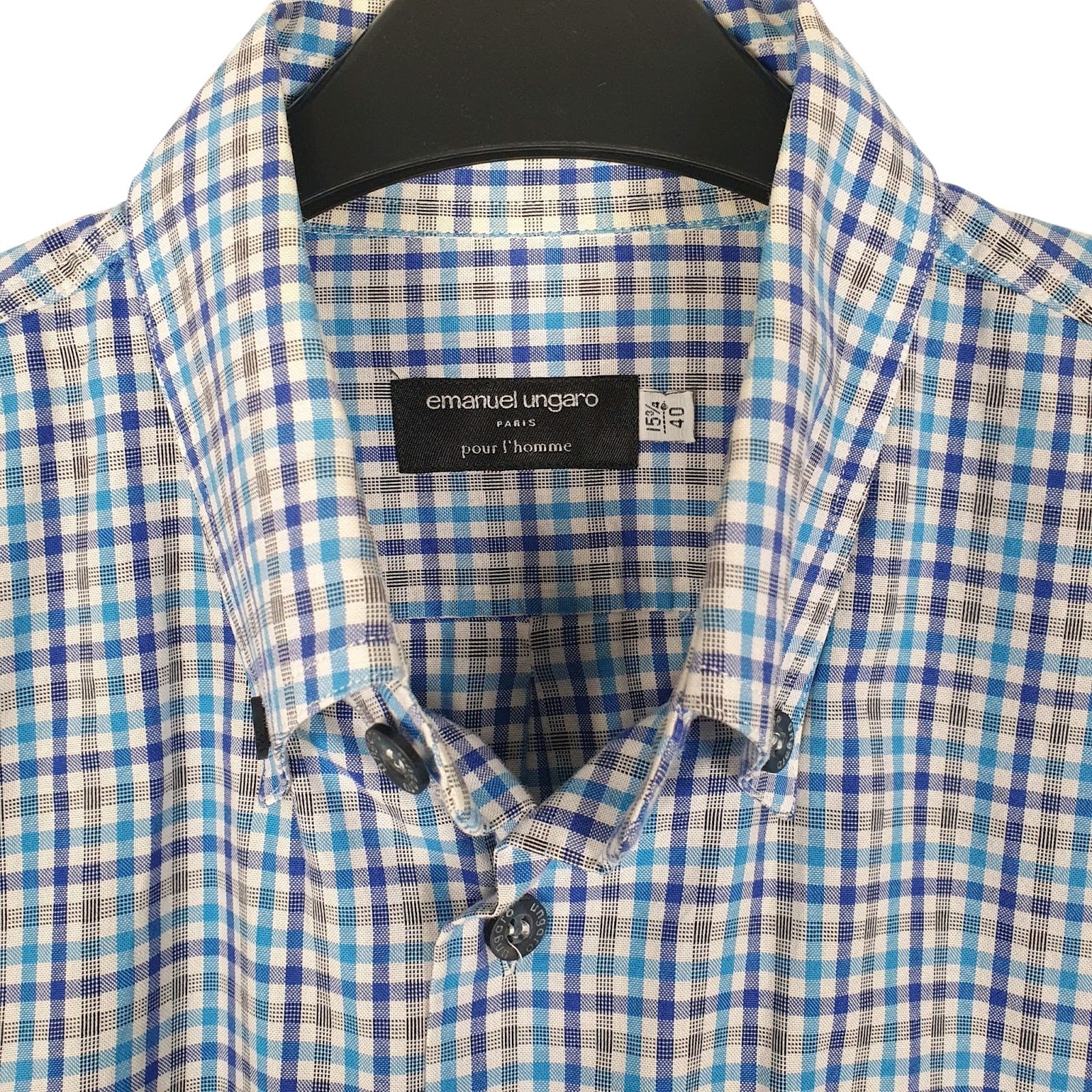 Mens Blue Emanuel Ungaro   Shirt