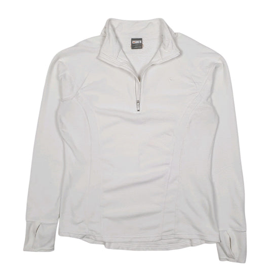 Womens Beige Nike Vintage 2000s Quarter Zip Jumper