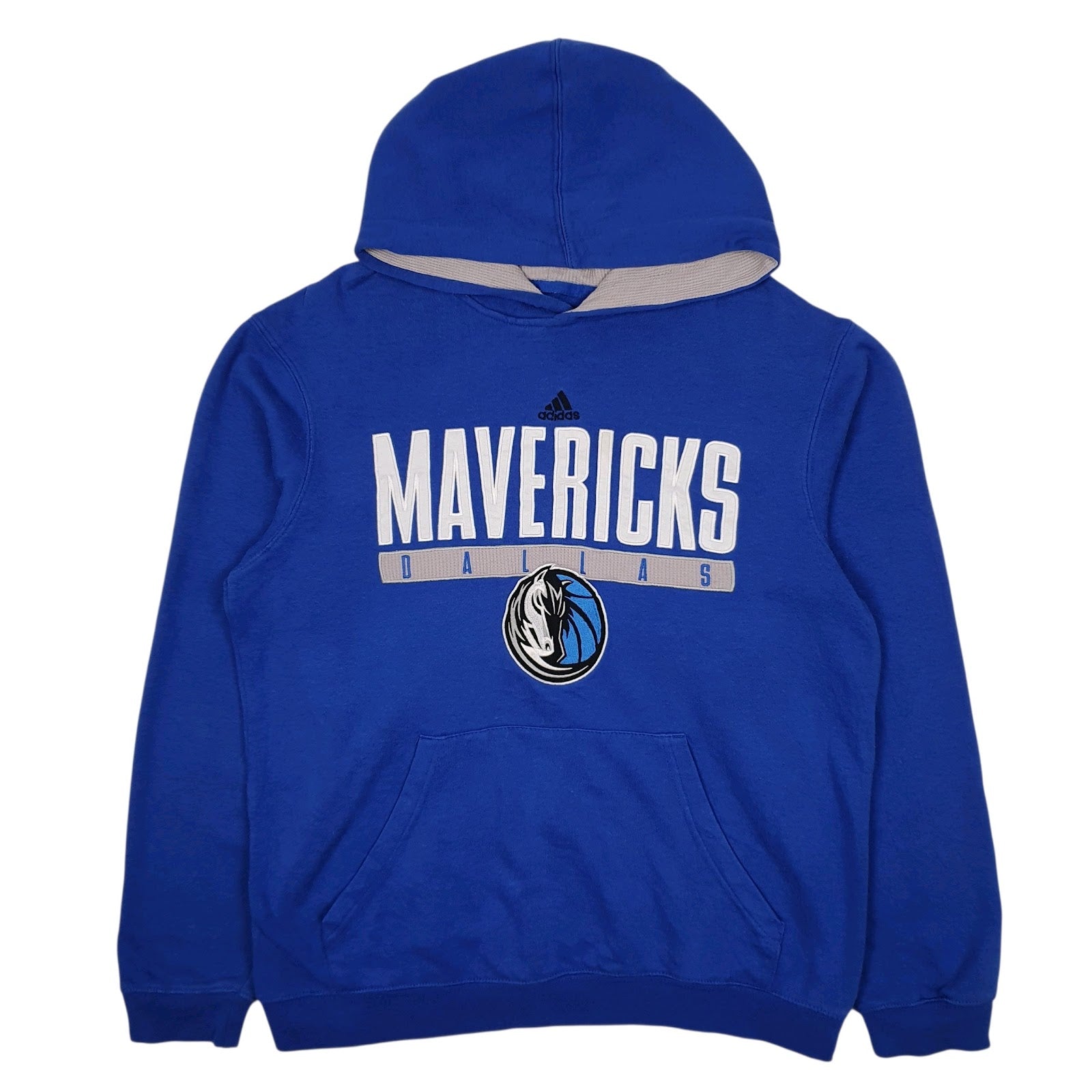 Mens Blue Adidas Dallas Mavericks NBA Basketball Hoodie Jumper