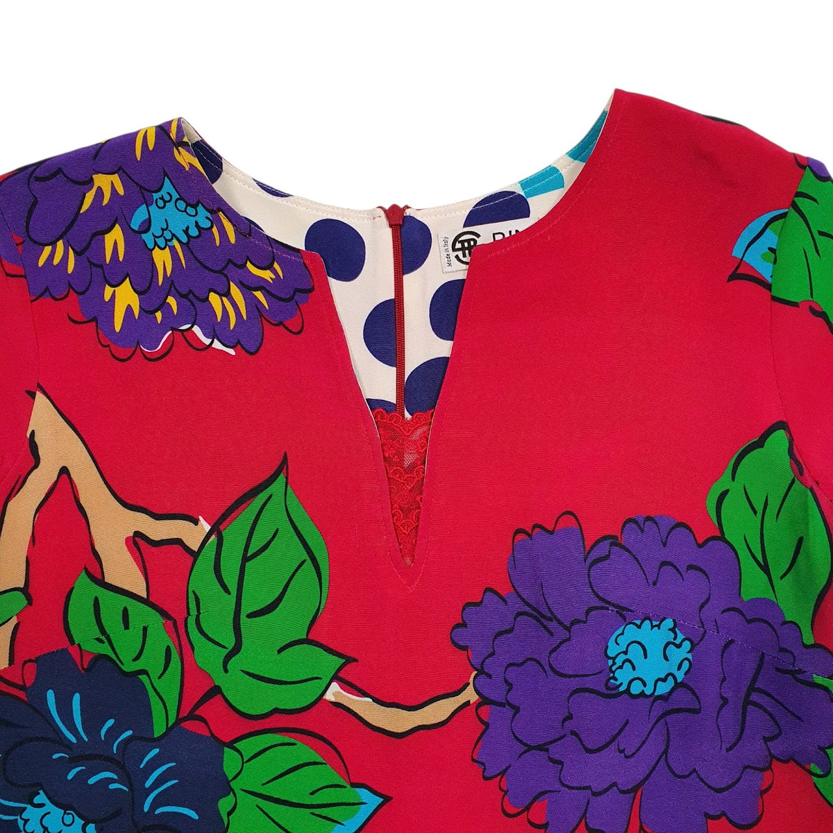 Womens Red Bini Como   Dress