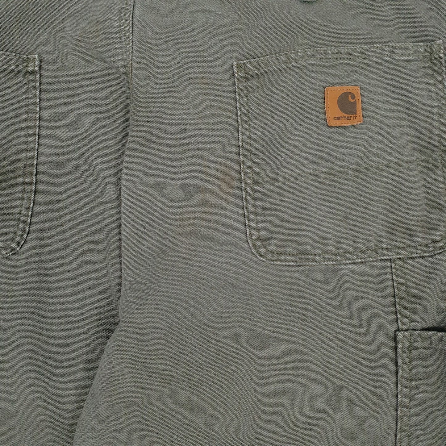 Mens Green Carhartt Blanket Lined  Jeans