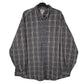 Mens Grey L.L.Bean Flannel Long Sleeve Shirt