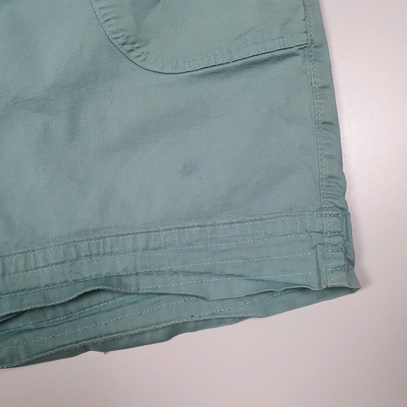 Womens Blue Lee Mid Rise Hoodie Shorts