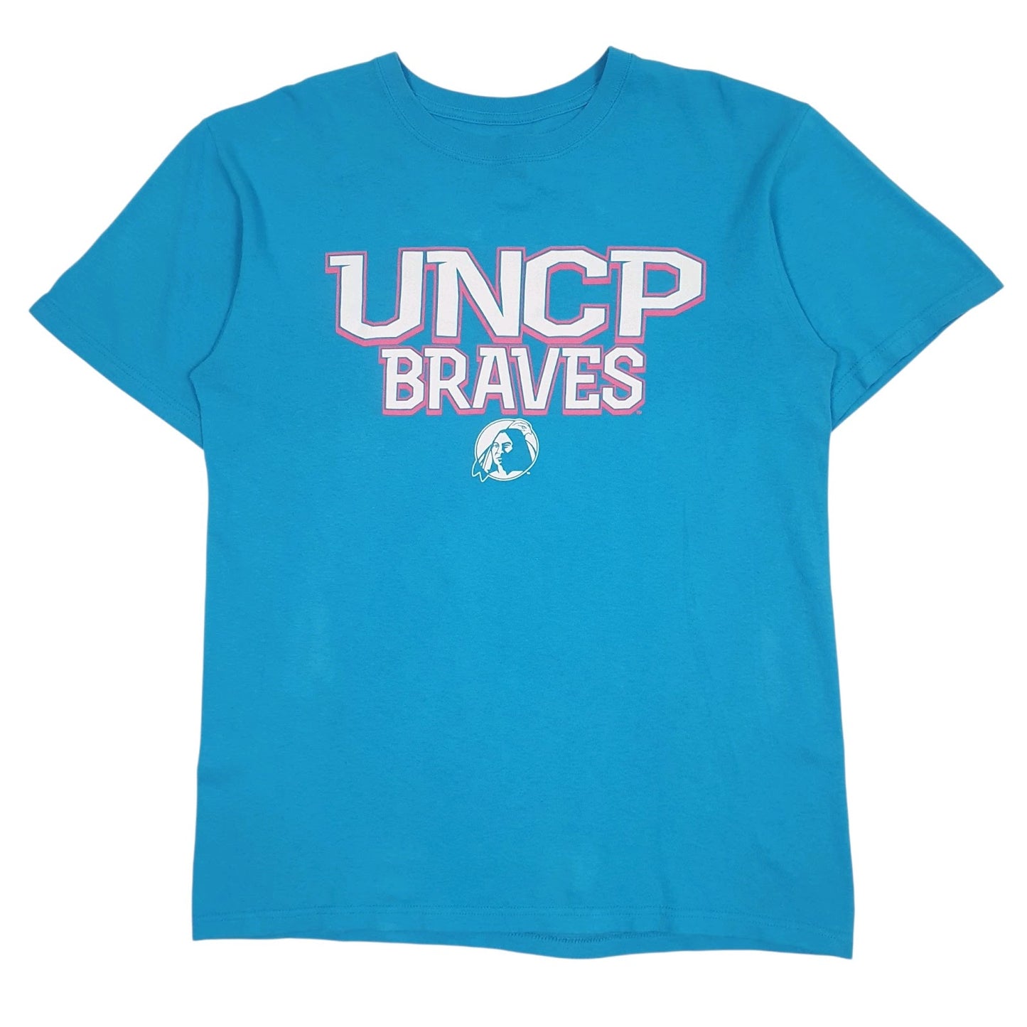 Mens Blue J. America Sportswear UNCP Braves Short Sleeve T Shirt