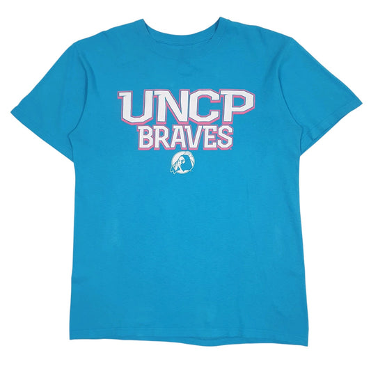 Mens Blue J. America Sportswear UNCP Braves Short Sleeve T Shirt