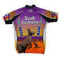Mens Purple Santini South Australia Cycling Jersey  T Shirt