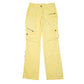 Womens Yellow Yessica  Cargo Trousers