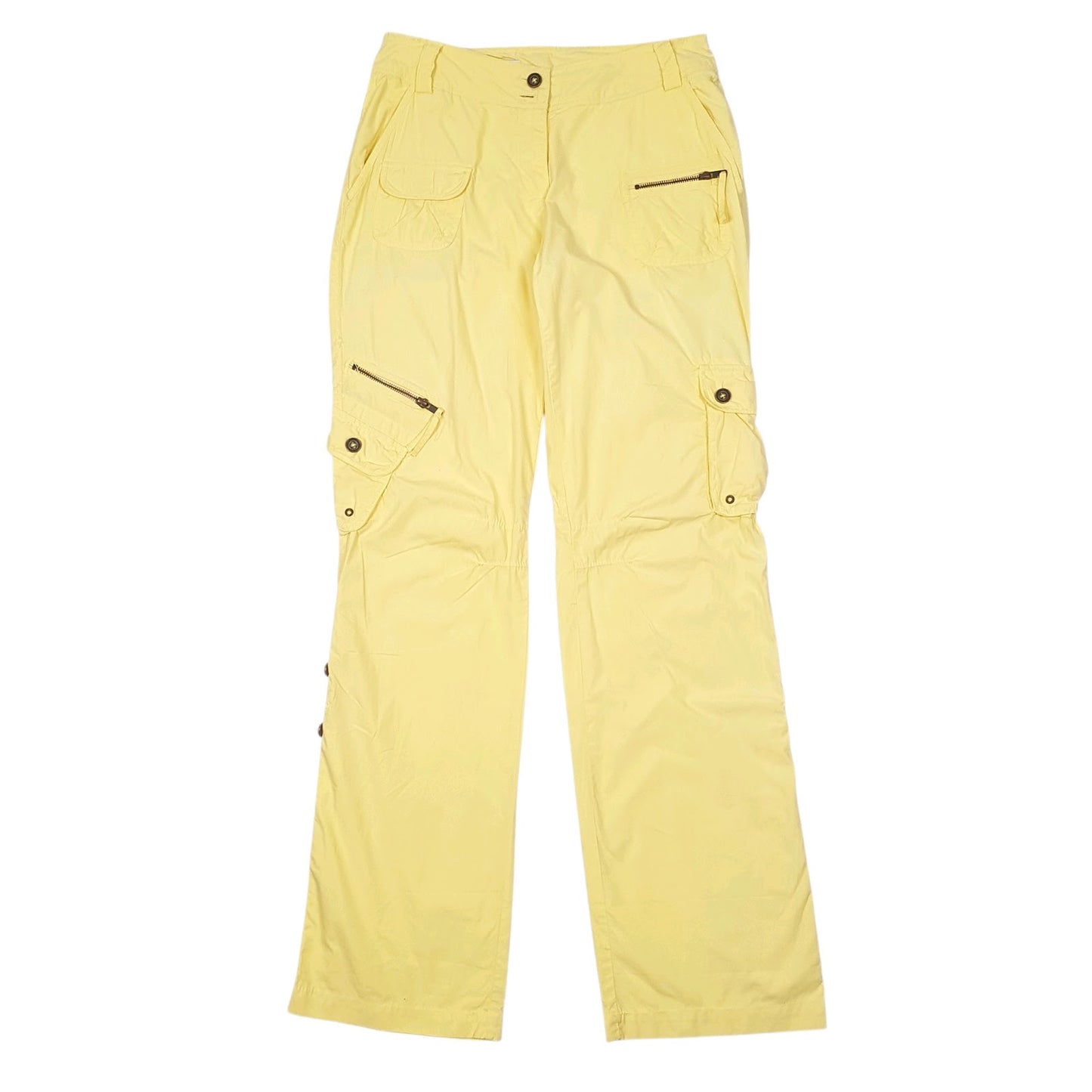 Womens Yellow Yessica  Cargo Trousers