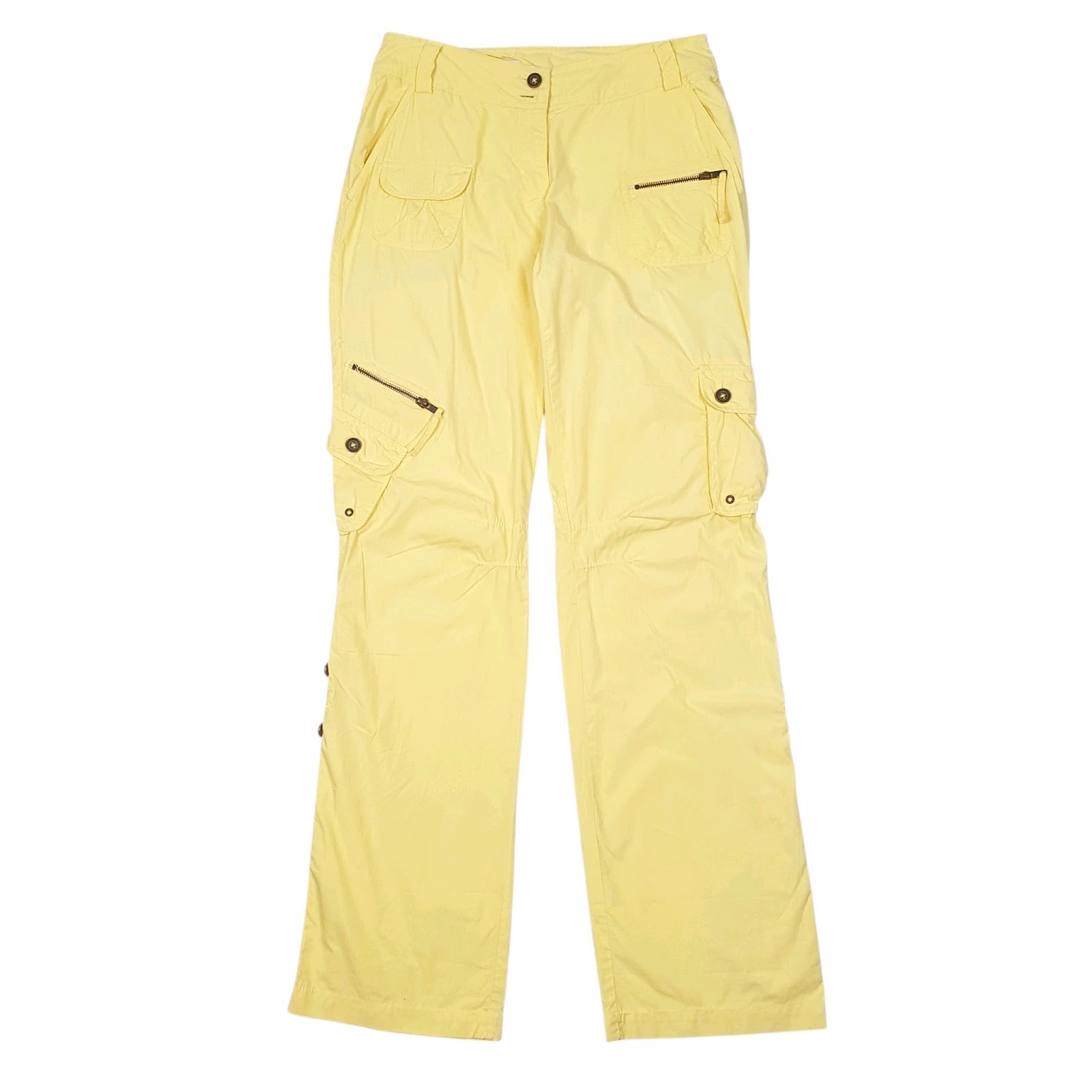 Womens Yellow Yessica  Cargo Trousers