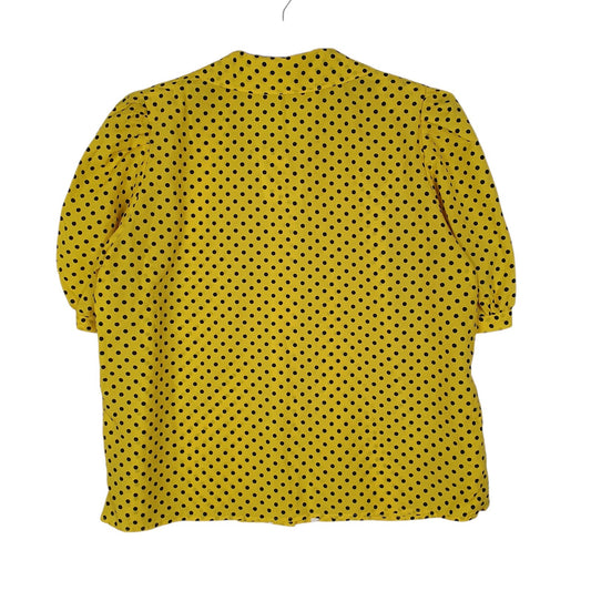Womens Yellow Unbranded Polka Dot  Shirt