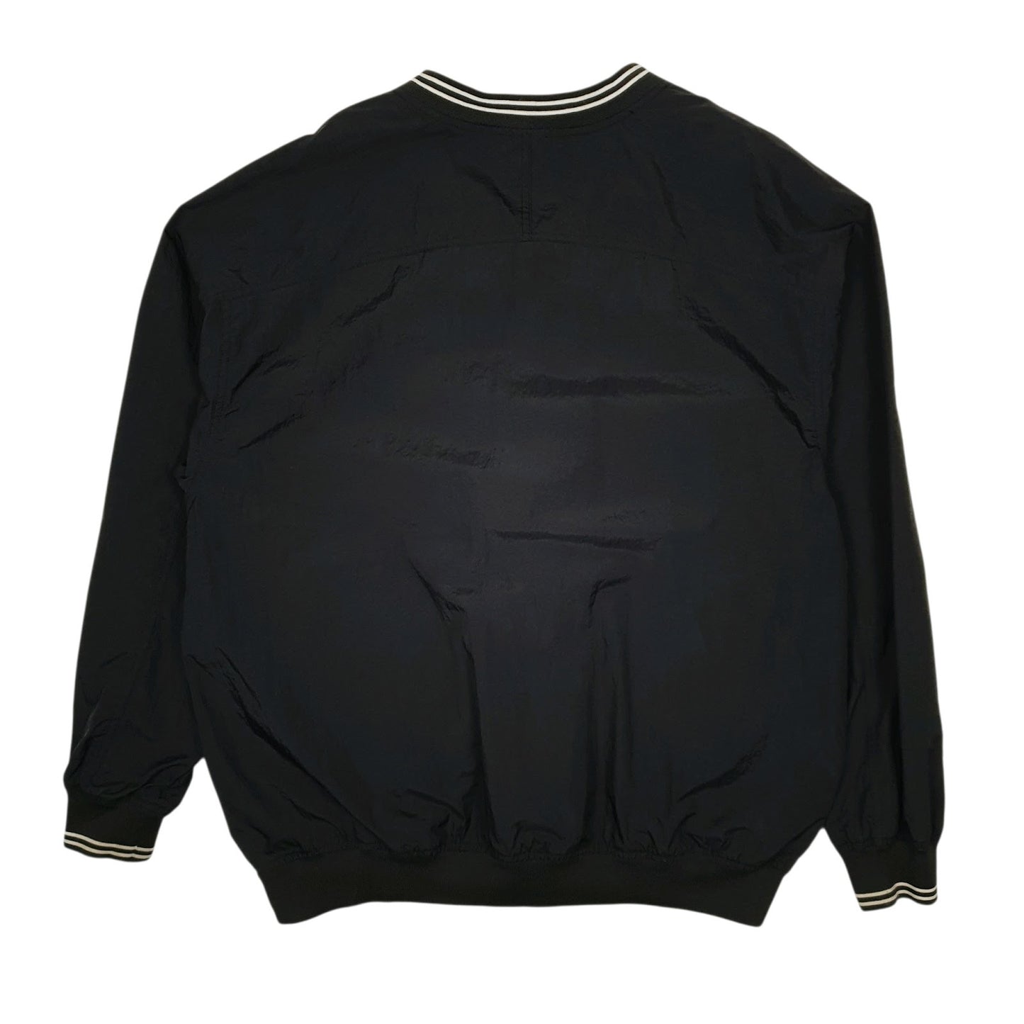 Mens Black Nike Vintage 90s Pullover Smock Full Zip Coat