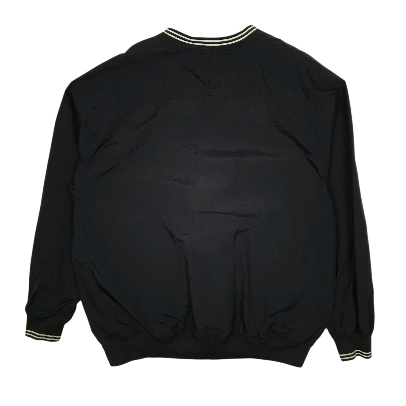 Mens Black Nike Vintage 90s Pullover Smock Full Zip Coat