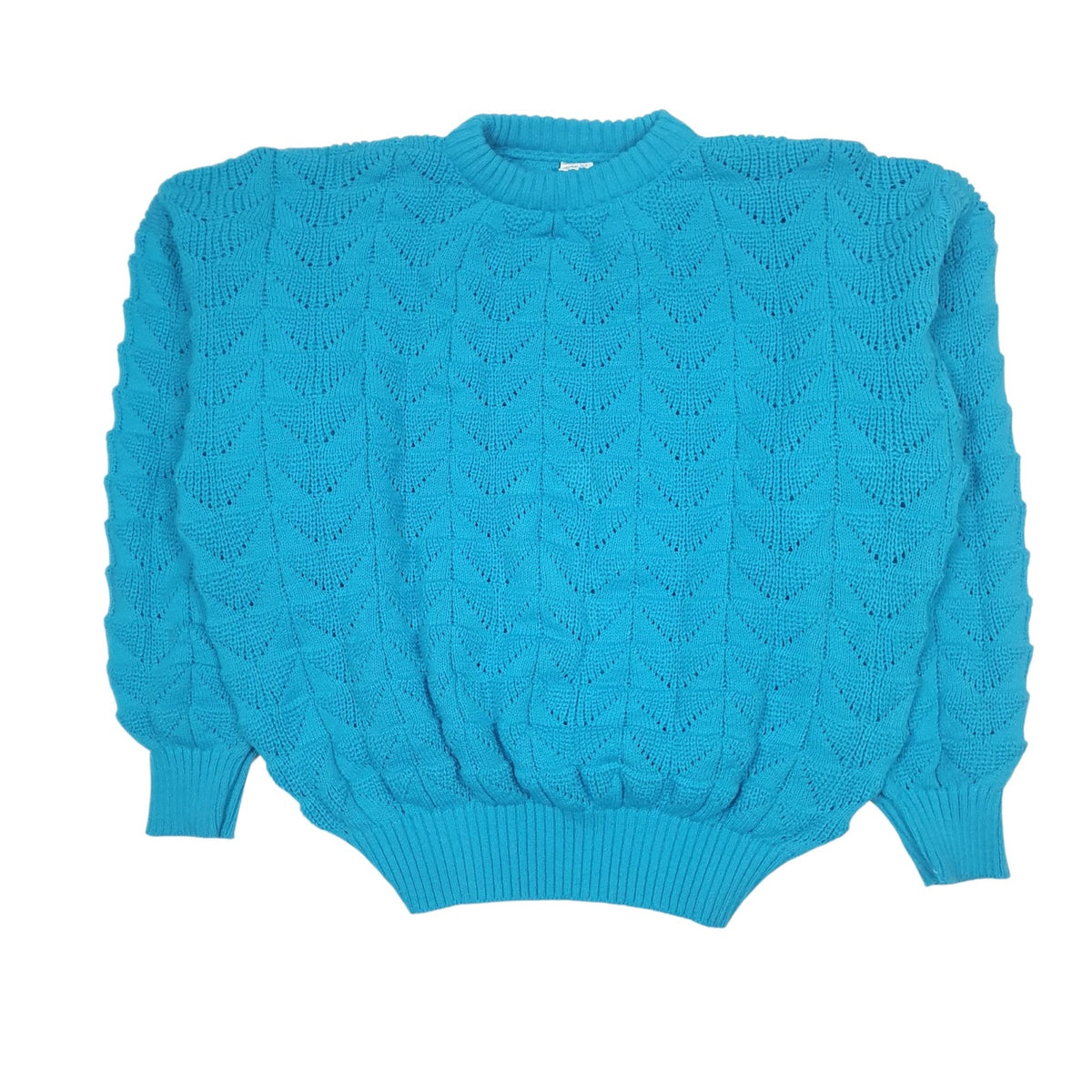 Womens Blue Unbranded Knit Crewneck Jumper