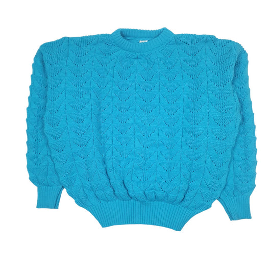 Womens Blue Unbranded Knit Crewneck Jumper