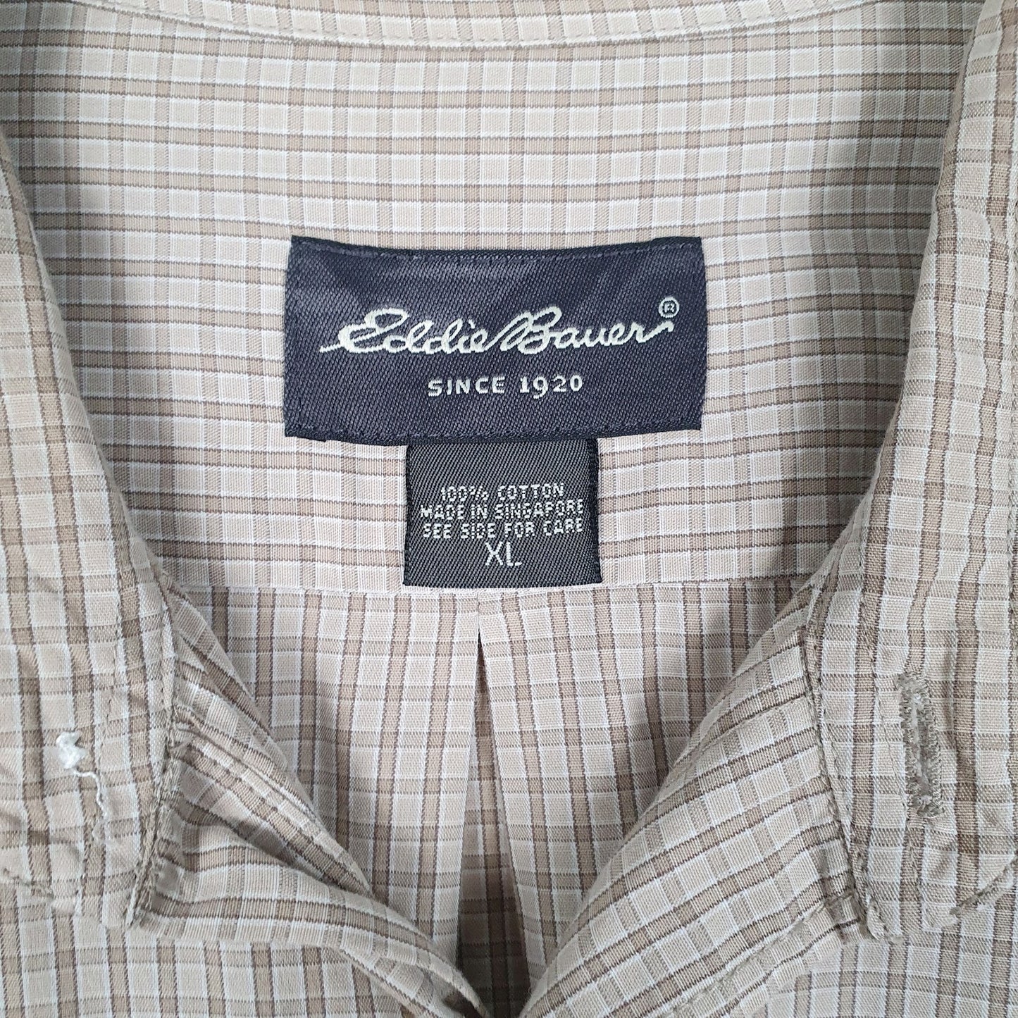Mens Brown Eddie Bauer   Shirt