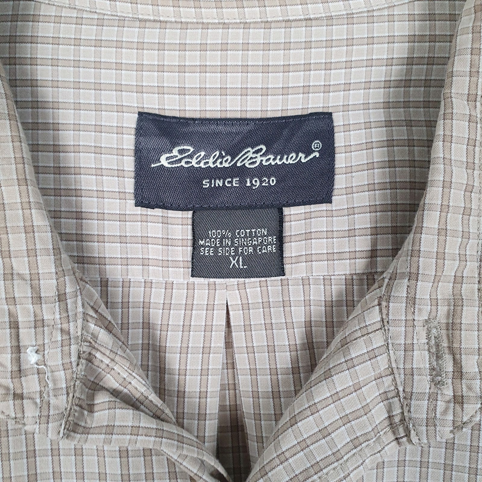 Mens Brown Eddie Bauer   Shirt