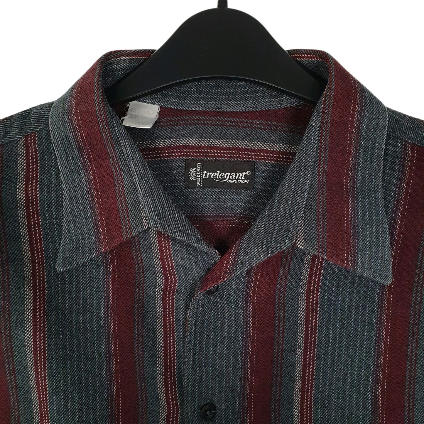 Mens Grey Trelegant Plaid Flannel  Shirt