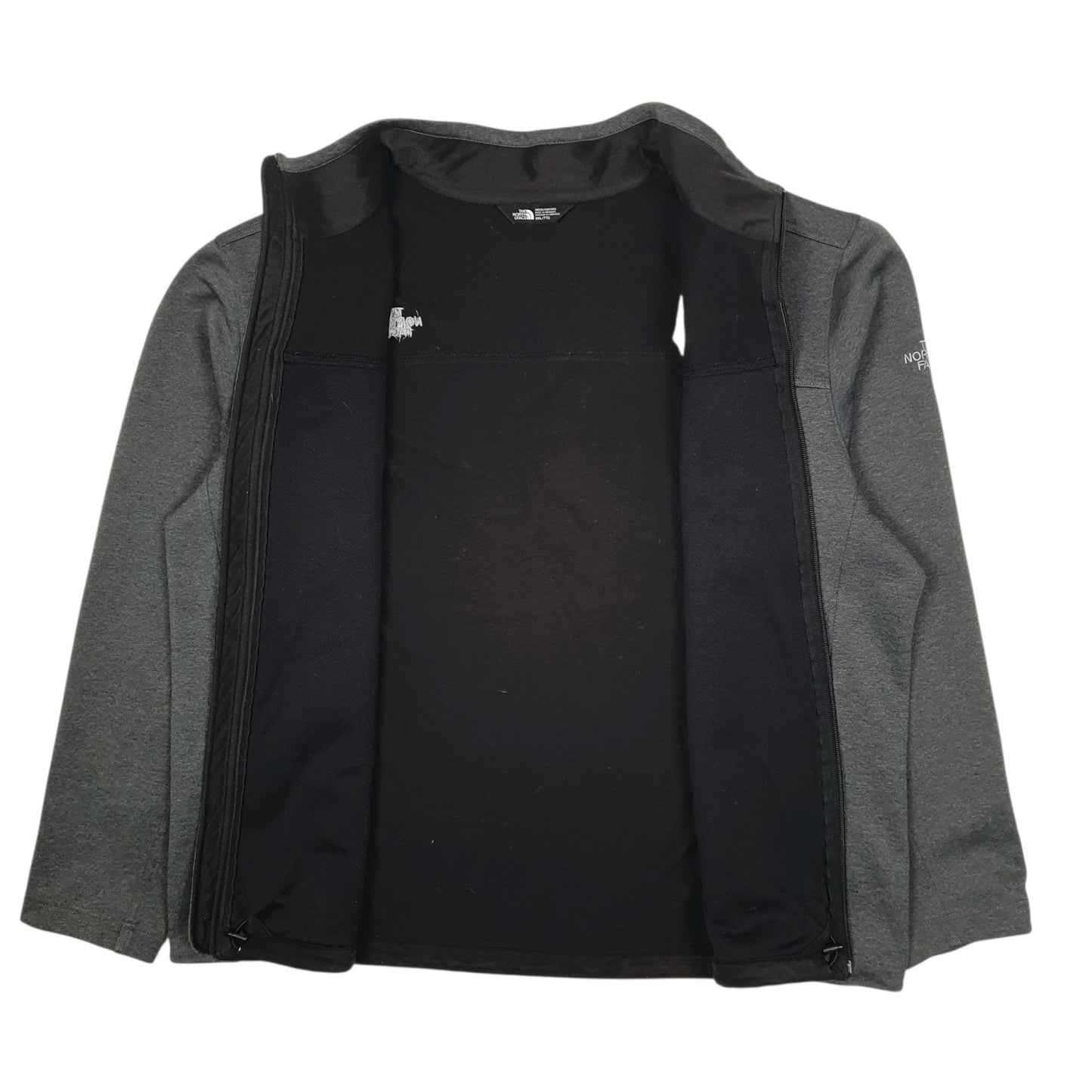 Mens Grey The North Face Softshell Full Zip Jumper