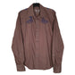 Mens Brown Diesel Western Cowboy Long Sleeve Shirt
