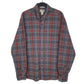 Mens Grey L.L.Bean Flannel Long Sleeve Shirt