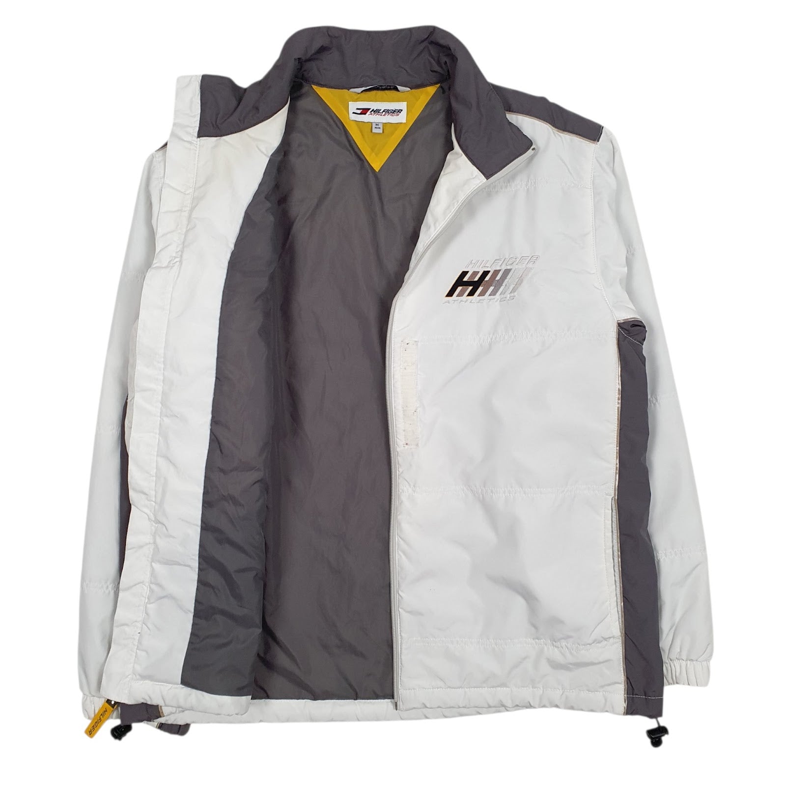 Mens White Tommy Hilfiger Athletic Padded Crewneck Coat
