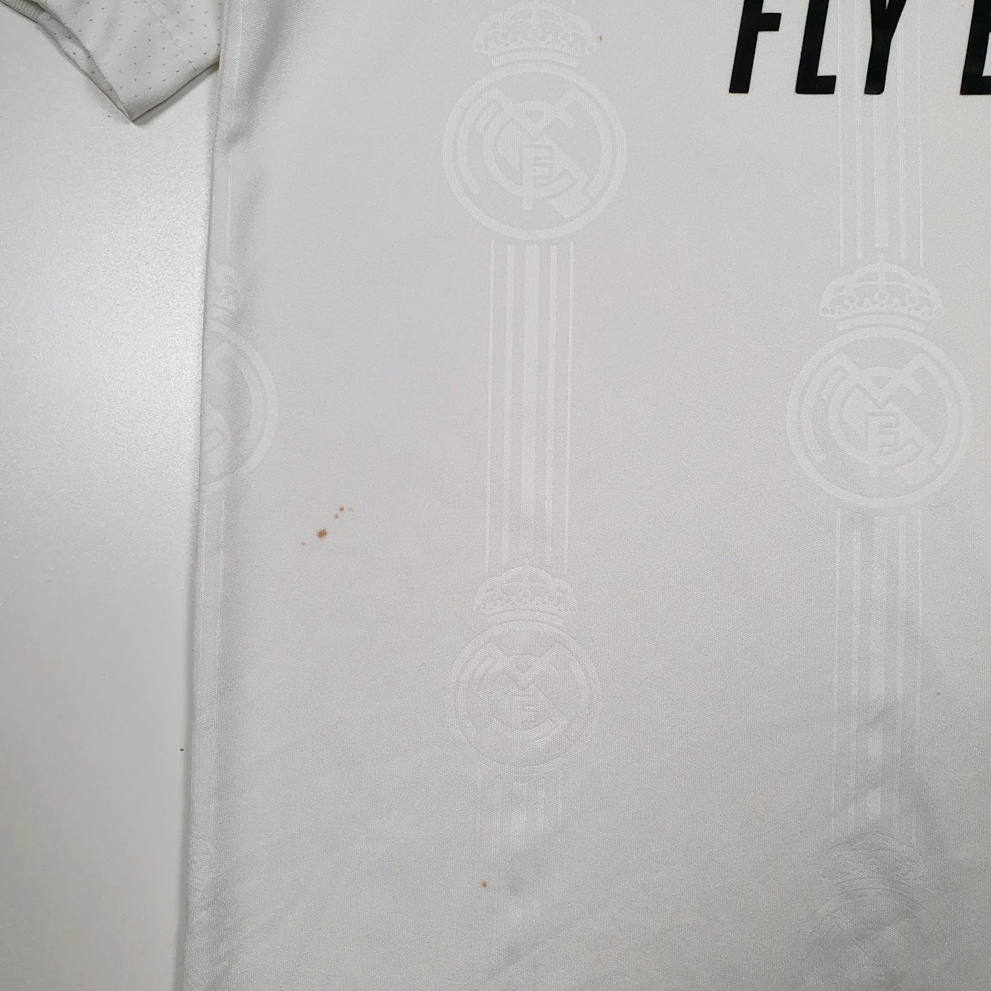 Mens White Adidas Real Madrid FC  Polo Shirt