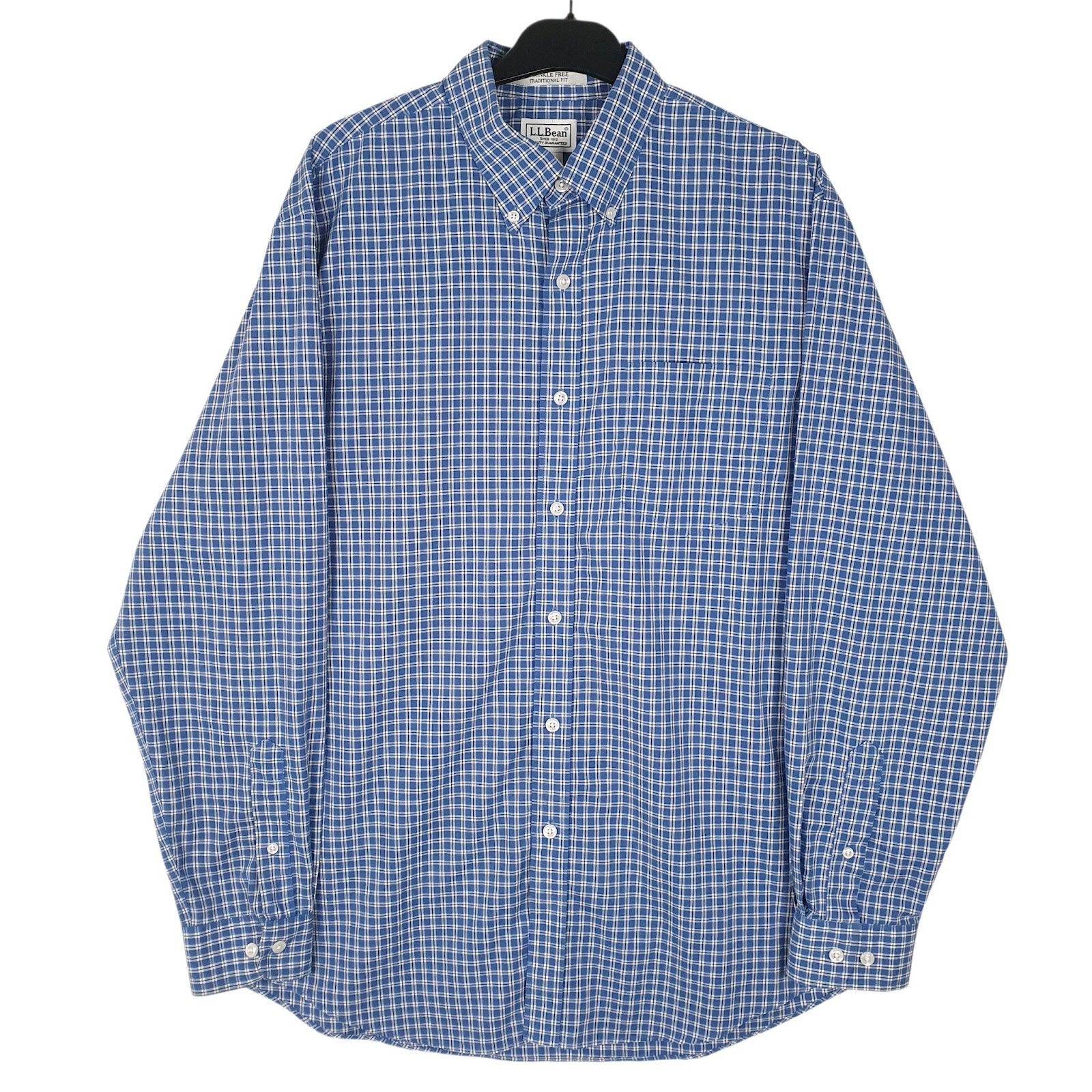 Mens Blue L.L.Bean  Long Sleeve Shirt