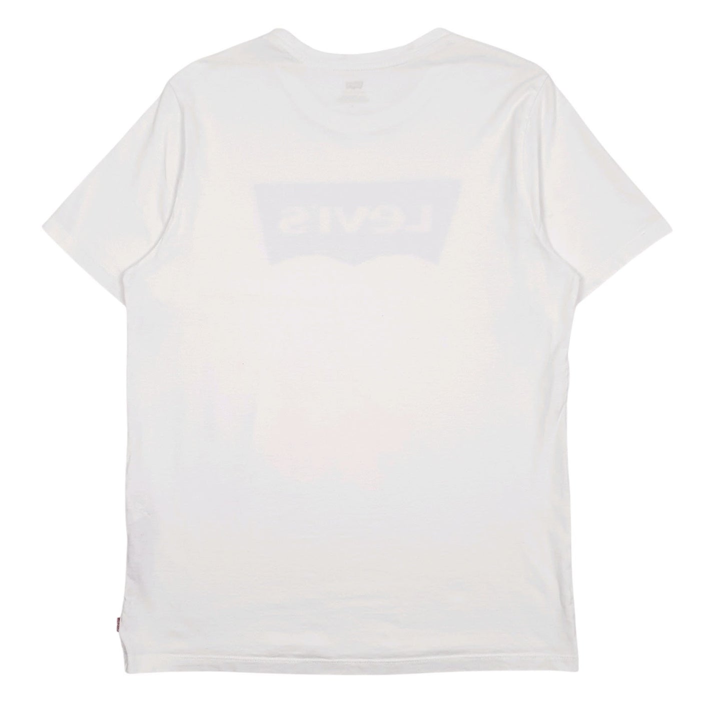 Mens White Levis Spellout  T Shirt