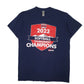 Mens Navy Fruit Of The Loom Softball Champions Short Sleeve T Shirt