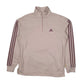 Womens Pink Adidas  Quarter Zip Jumper