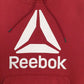 Mens Red Reebok Spellout Hoodie Jumper