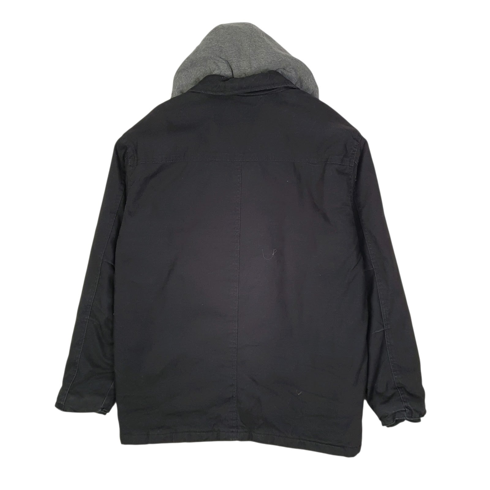 Mens Black Wrangler Chore Bomber Hoodie Windbreaker  Coat